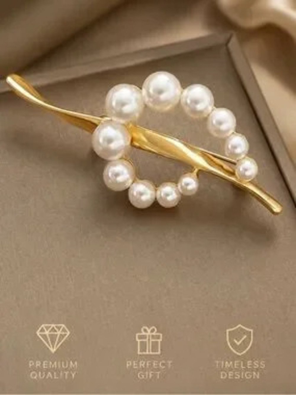 Imperial Pearl Circle Brooch